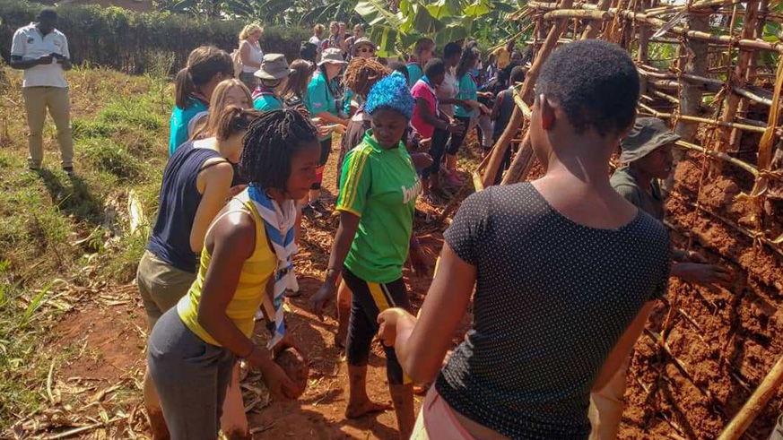Three underprivileged households in Musha are expected to get houses soon thanks in part to the guides community who did voluntary work during their camp.  Jean de Dieu Nsabimana.
