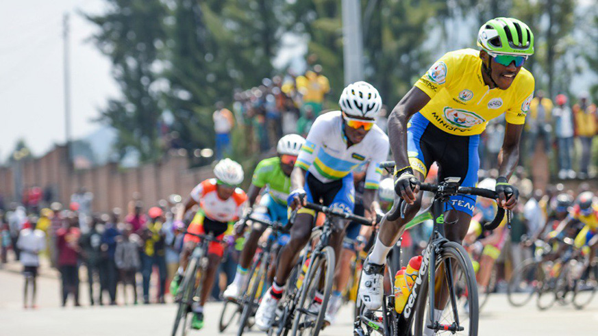 Mugisha set a new record as the youngest rider to win the Tour du Rwanda last Sunday. Sam Ngendahimana.