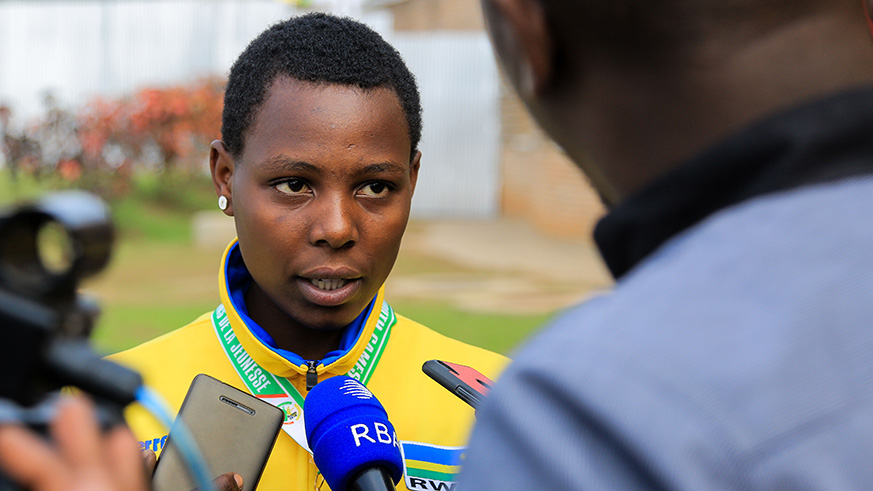 Silver medalist at this yearu2019s African Youth Games Jovia Umunezero. Jejje Muhinde.