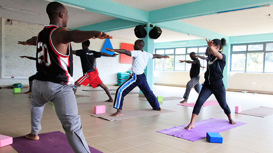 An aerobics class in Kigali. /Net photo