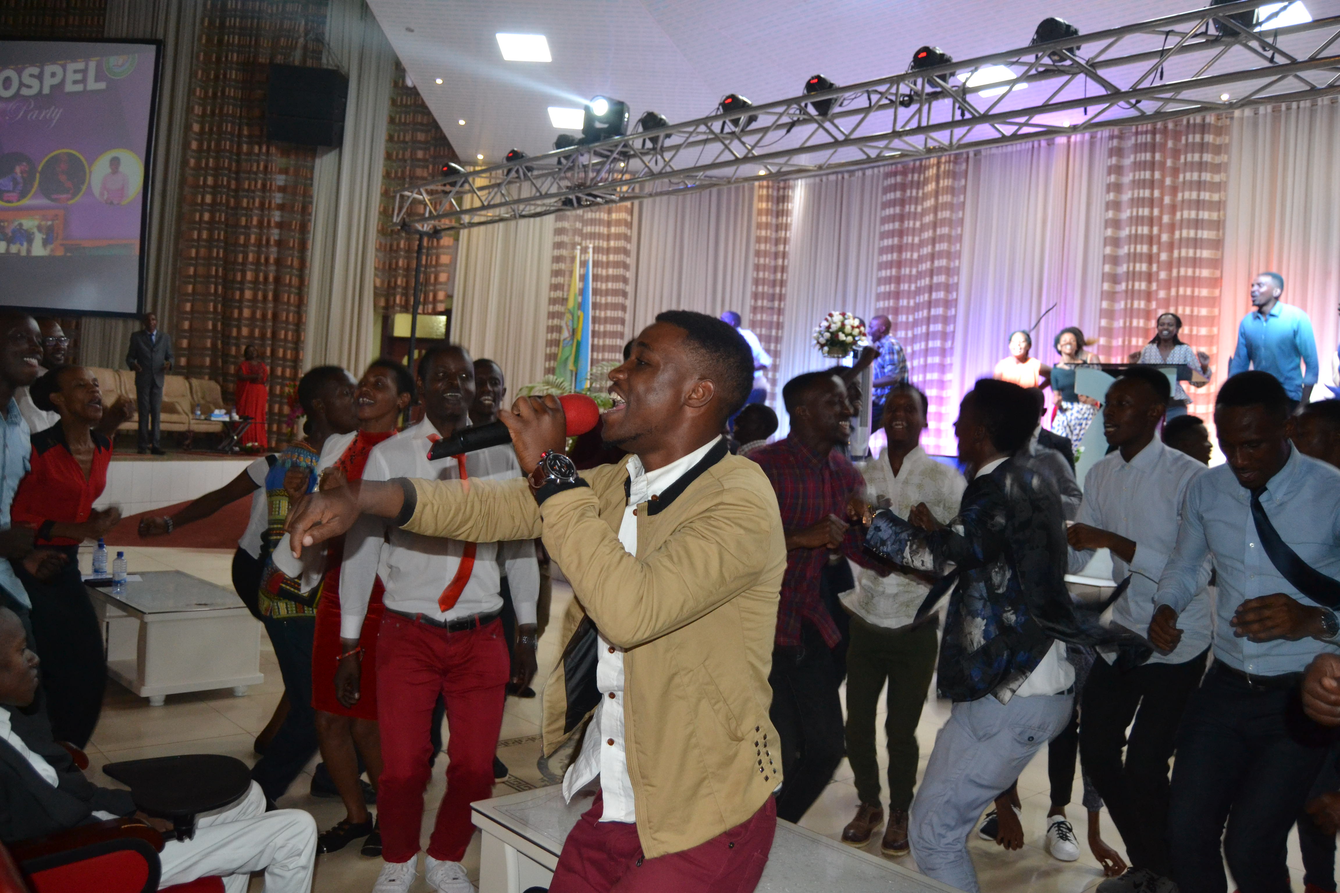 Serge Iyamuremye perfoms during a recent gospel event at Bethesda Holy Chruch in Gisozi.  /Frederic Byumvuhore