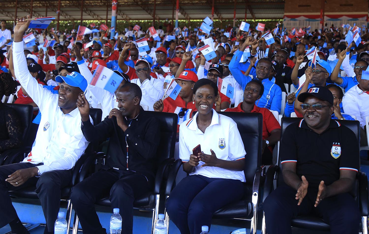 RPF-Inkotanyi members during campaign at Gisozi, Gasabo District last week. Sam Ngendahimana.
