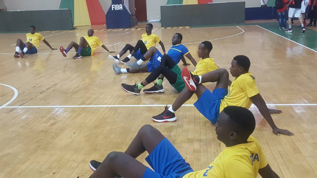 The Rwandan team is seen here during a training session in Bamako, Mali on Thursday night. Courtesy