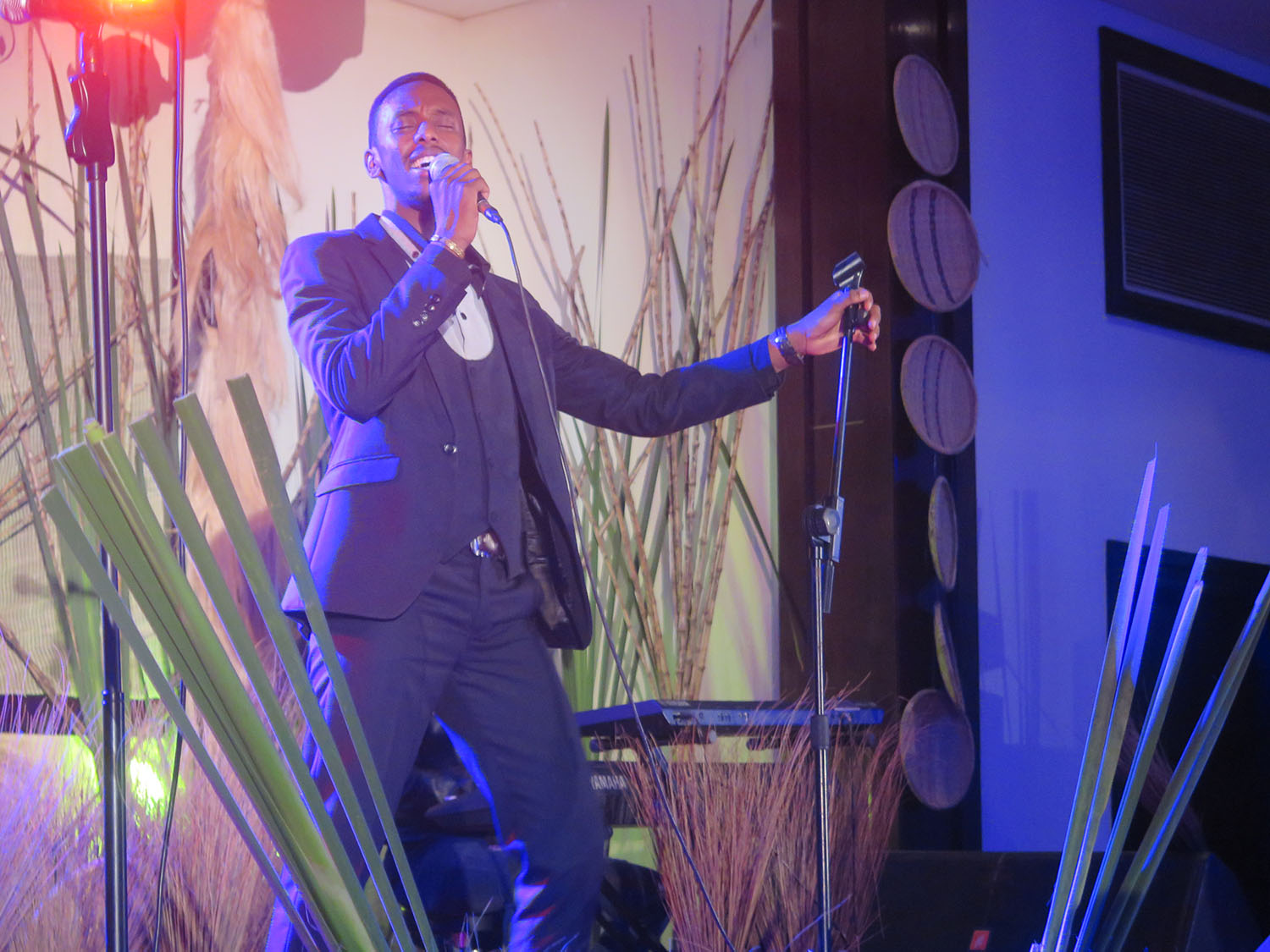 Andy Bumuntu on stage. Andy Bumuntu on stage.