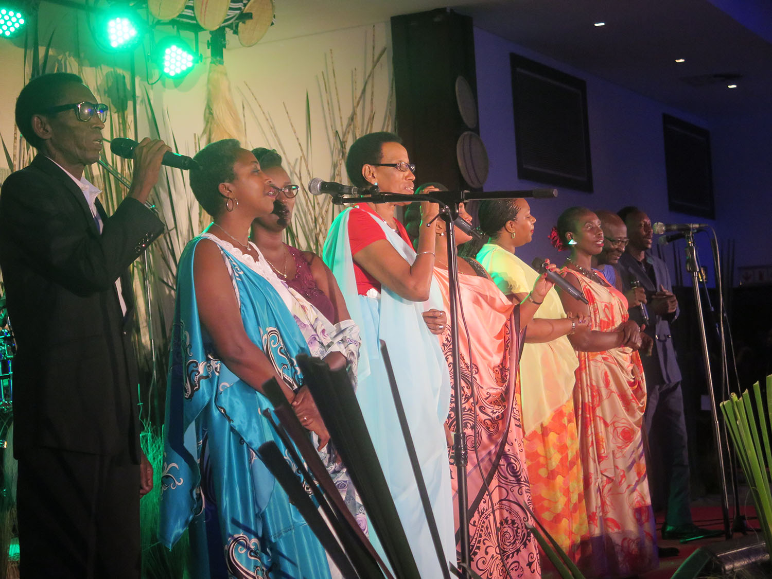 Indahemuka Cultural Troupe members perform at the concert. Indahemuka Cultural Troupe members perform at the concert.