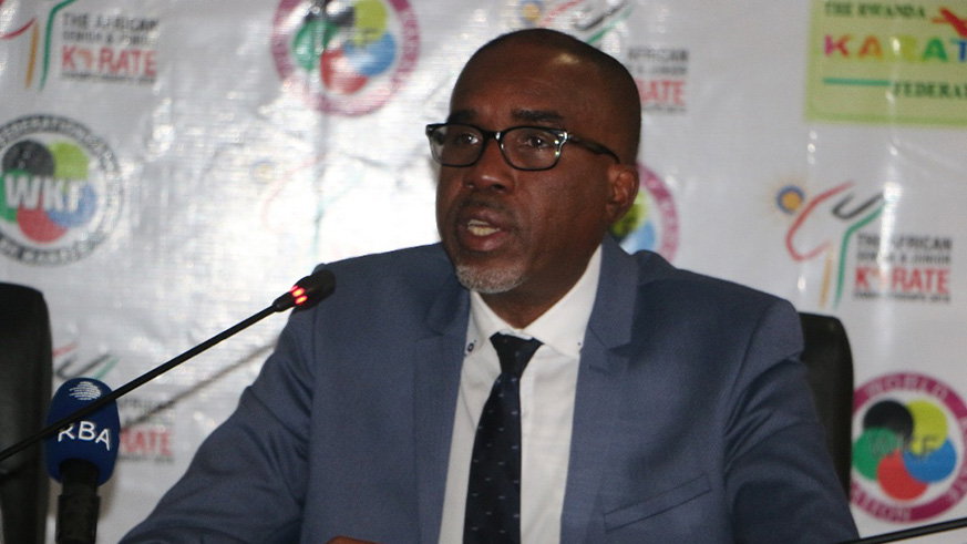 Rwanda Karate Federation president, Theogene Uwayo. / Courtesy