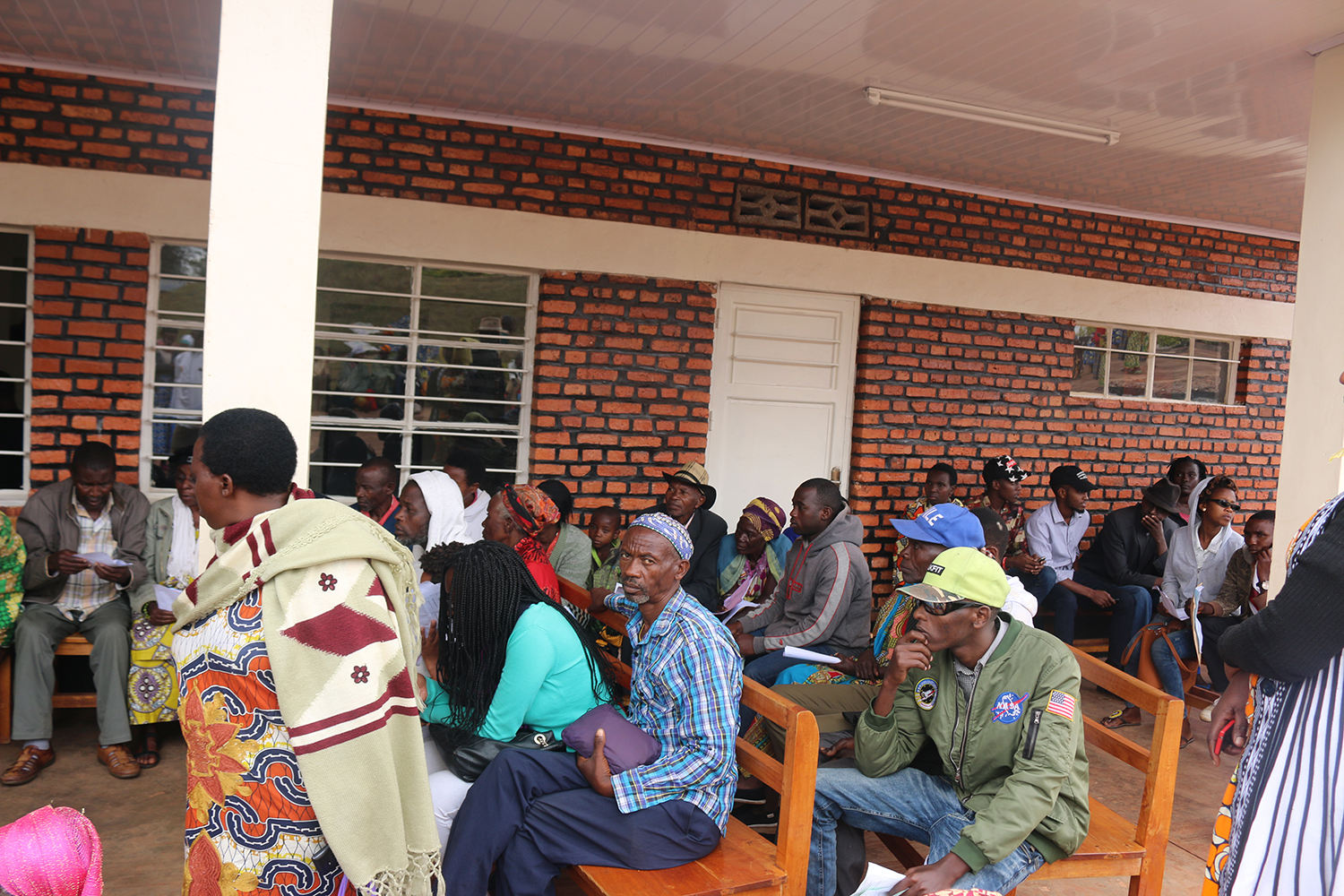 Eye patients waiting to meet the ophthalmologists