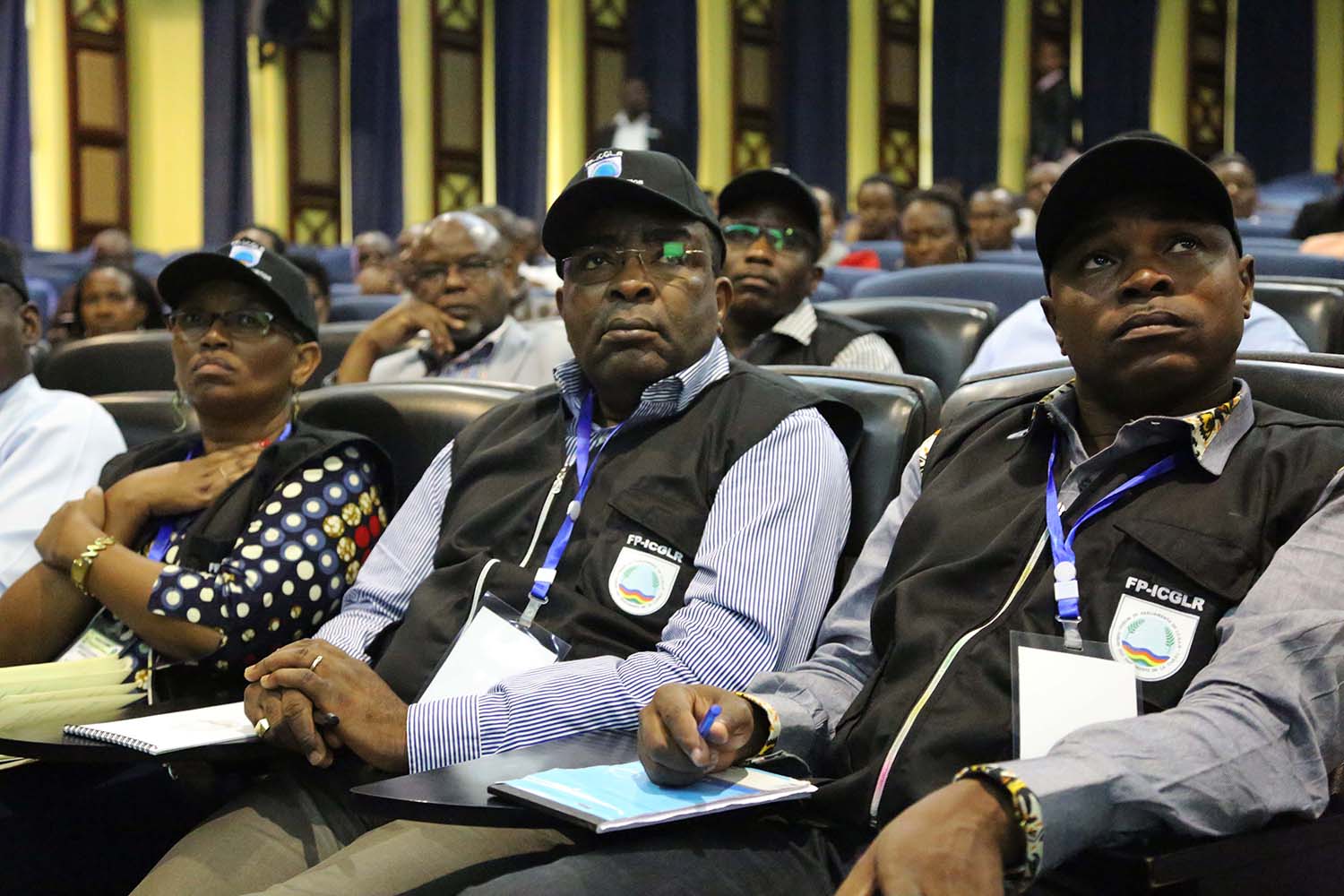 Some international observers follow a presentation on the upcoming elections during a meeting with NEC officials in Kigali yesterday. Sam Ngendahimana.