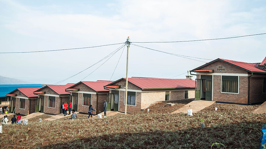 Some of the houses delivered to needy residents in Gasabo District this year. Nadege Imbabazi.