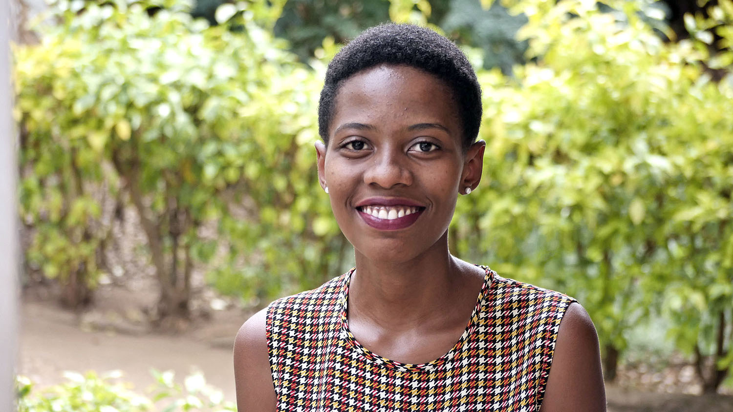 Odile Uwera during the interview.