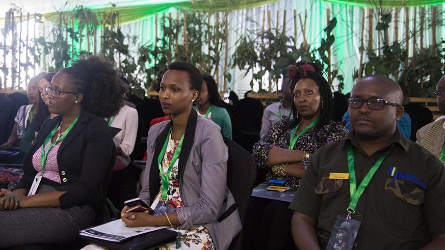 Delegates at the just concluded conversation on conservation conference in Kigali. Nadu00e8ge Imbabazi