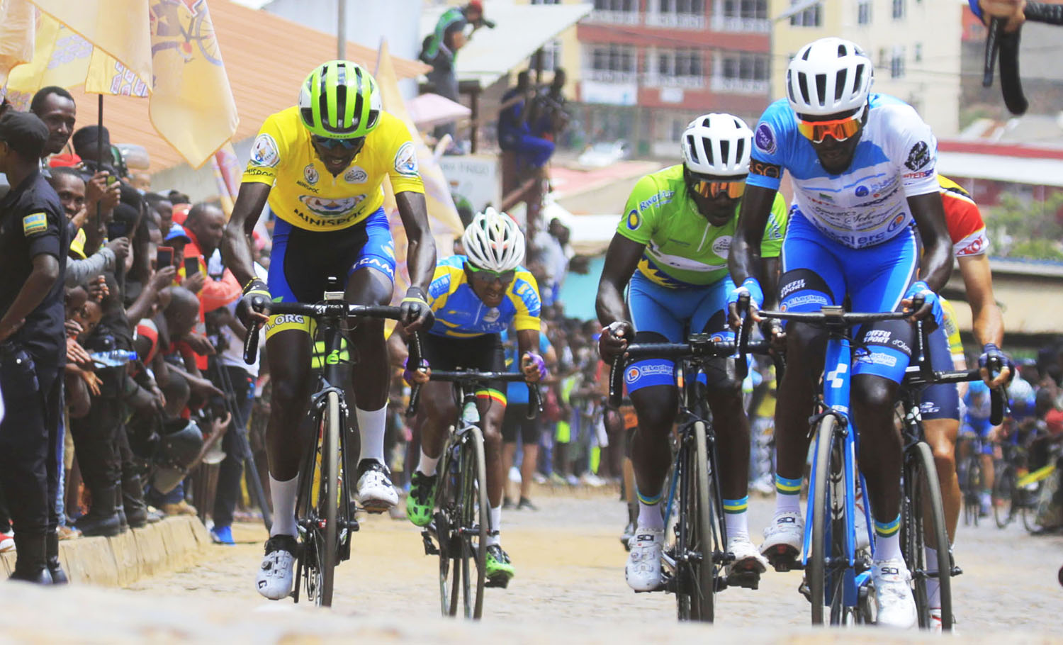 Tour du Rwanda 2018 champion Samuel Mugisha (left) is part of the seven-rider Team Rwanda that will represent the country at the forthcoming 2018 UCI Road World Championships in Austria. Sam Ngendahimana.