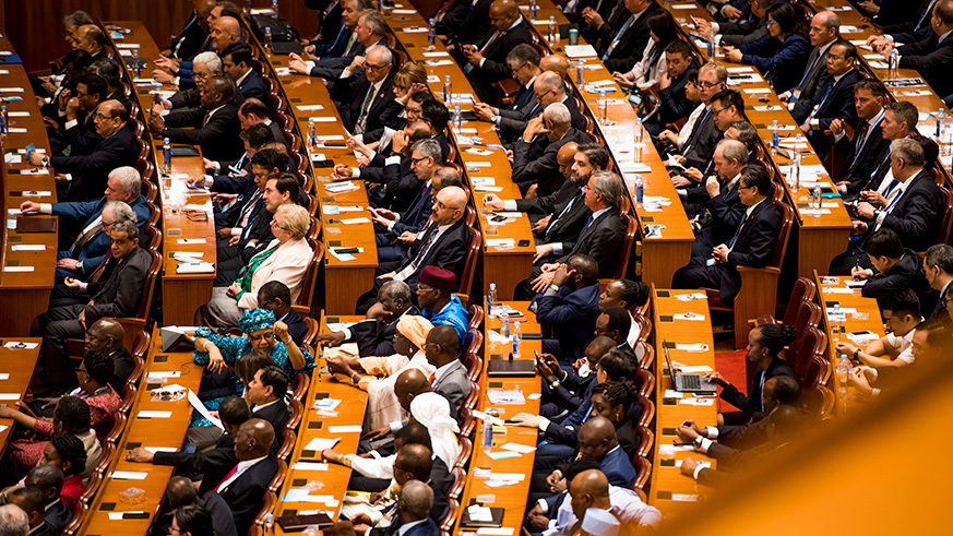 Delegates during the Forum on China-Africa Cooperation summit in Beijing last week. File.