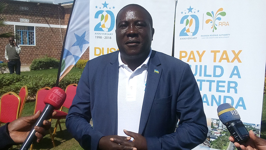 Northern Province Governor Jean Marie Vianney Gatabazi was the guest of honour at the Taxpayers Appreciation Day in Gicumbi District on Friday. / Diane Mushimiyimana