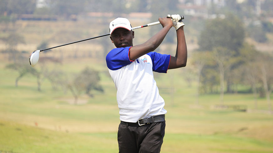 Aloys Nsabimana, 20, will participate in the second edition of the annual Toyota-Rwanda Golf Tournament at Kigali Golf Course in Nyarutarama. Sam Ngendahimana.