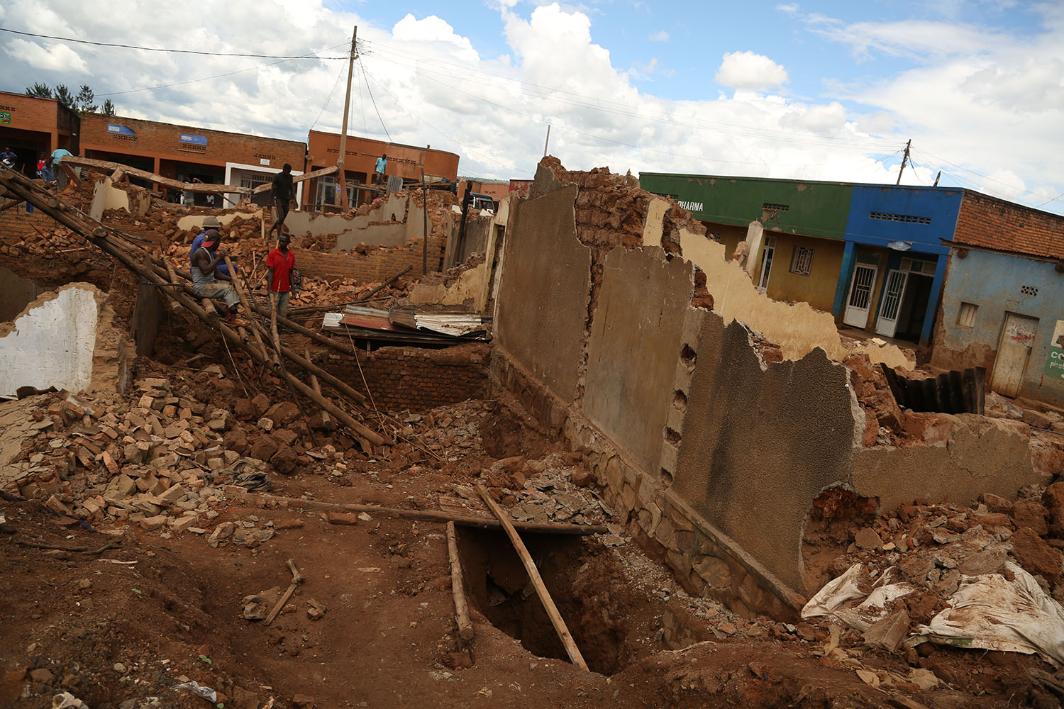Some of the houses that were demolished recently in Kabeza village, Kabuga I cell in Rusororo Sector, Gasabo District, in order to exhume remains of Genocide victims from the graves where they were dumped 24 years ago. File.