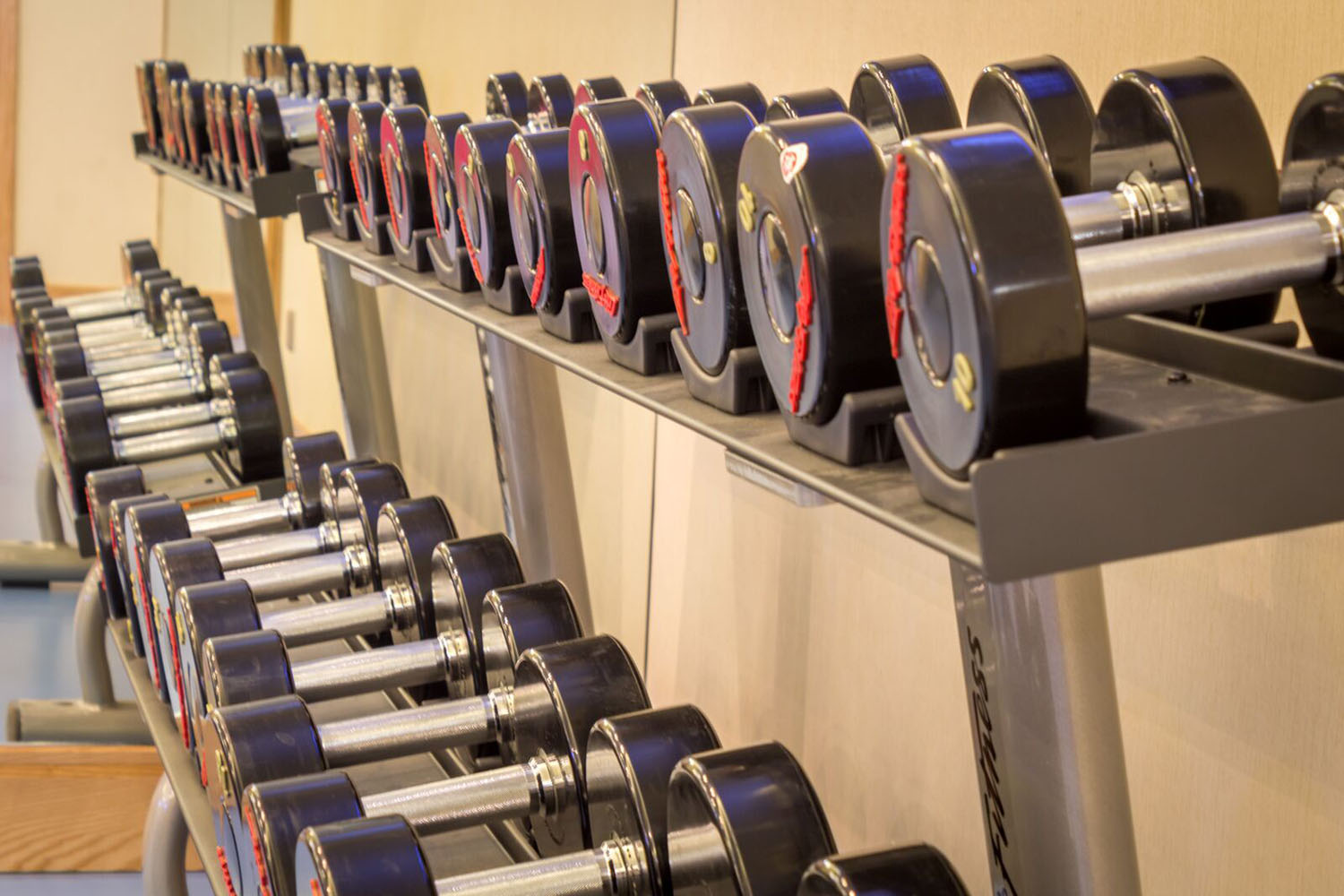Fitness and exercise equipment from Saray Spa Open Day at Kigali Marriott Hotel.