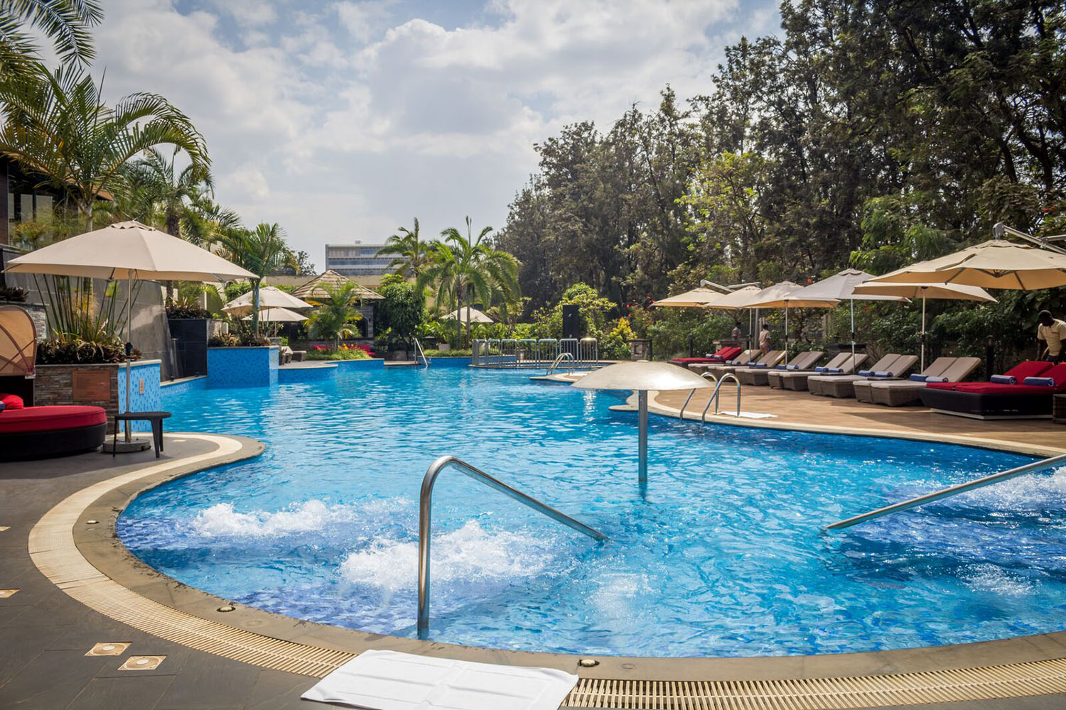Kigali Marriott Hotel outdoor pool. Kigali Marriott Hotel outdoor pool.