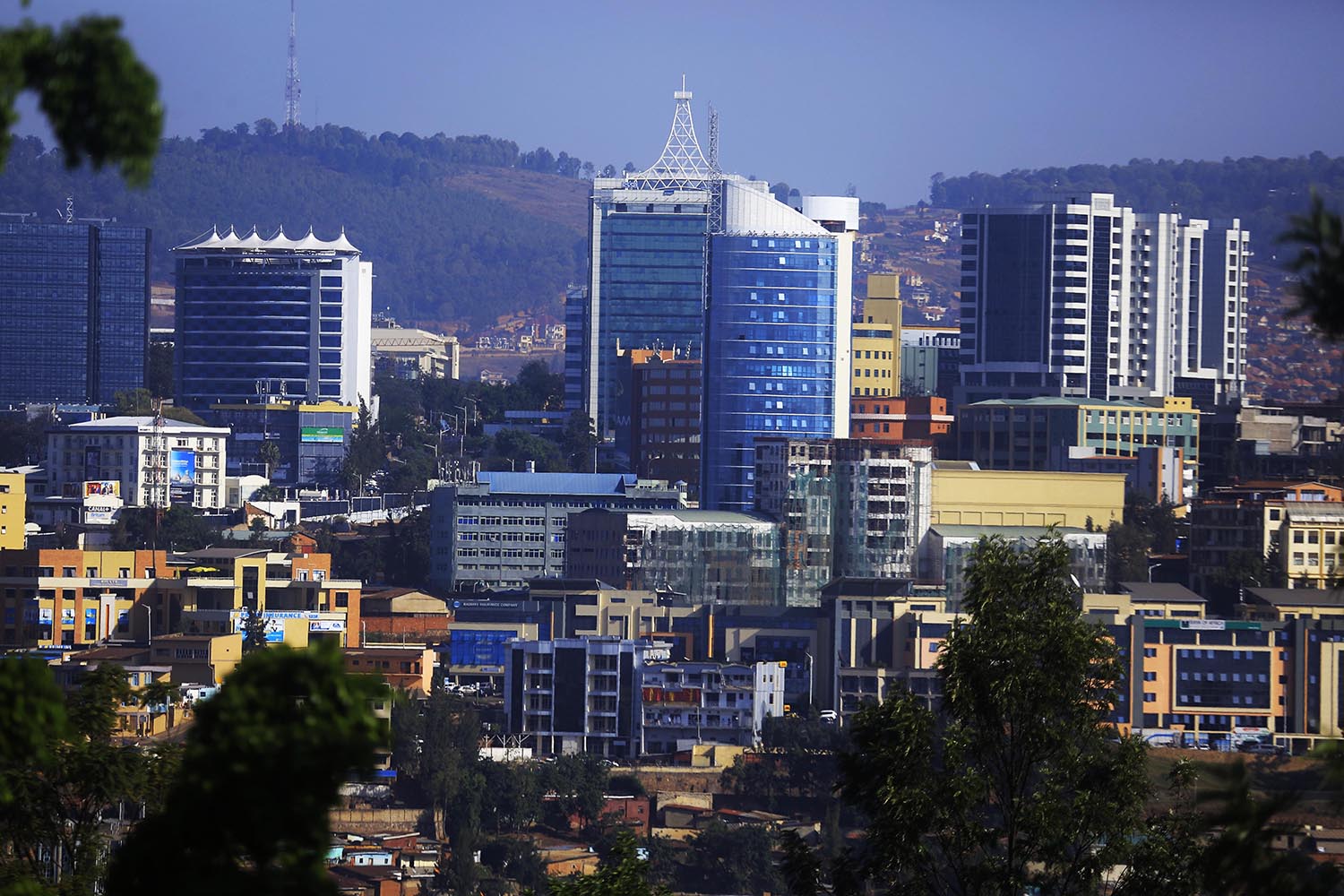 Downtown Kigali. The 10 per cent growth in industry sector was mainly mainly driven by manufacturing and construction activities. Sam Ngendahimana.