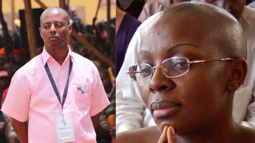 L-R: Kizito Mihigo and Victoire Ingabire. Net.
