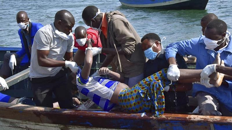 Bodies continue to be pulled from Lake Victoria days after the ferry capsized. Net.