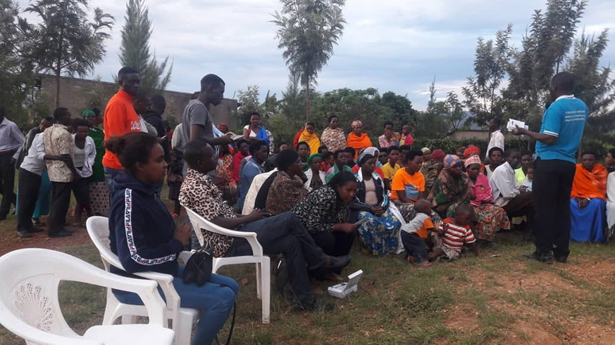 Trained health practitioners talk to women about contraception in Rwamagana. /Courtesy