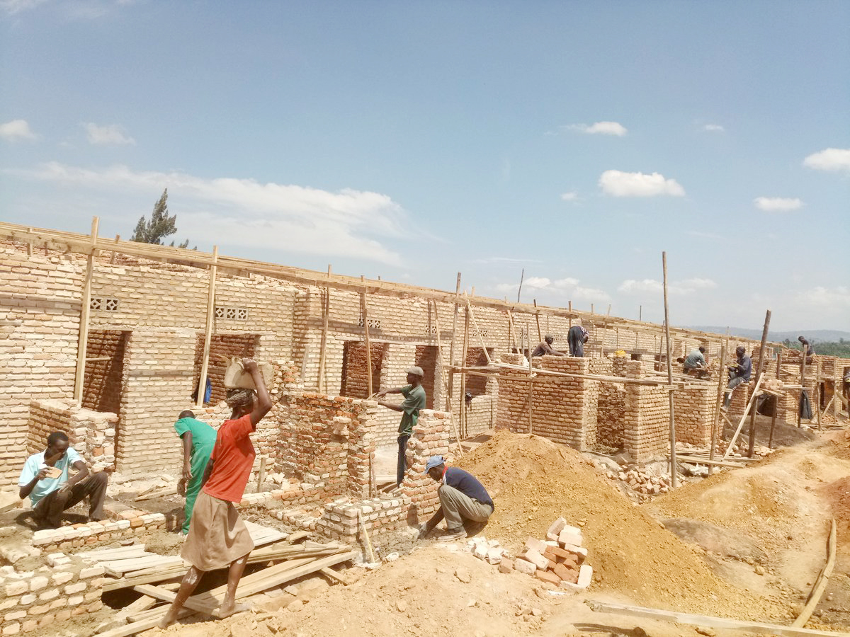 The construction of the model village has started. Photos by Michel Nkurunziza.