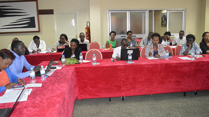Members attending the Stakeholders meeting at Umubano Hotel.