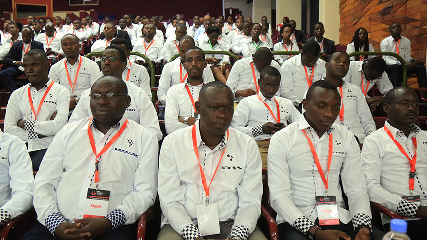 Participants follow Brian Kagoro's remarks during the congress. (All photos by Sam Ngendahimana)