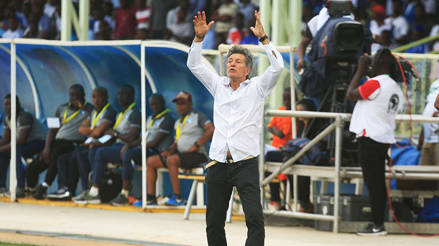 Rayon Sports coach Roberto  Oliveira tipped his players for a bright future. Sam Ngendahimana.