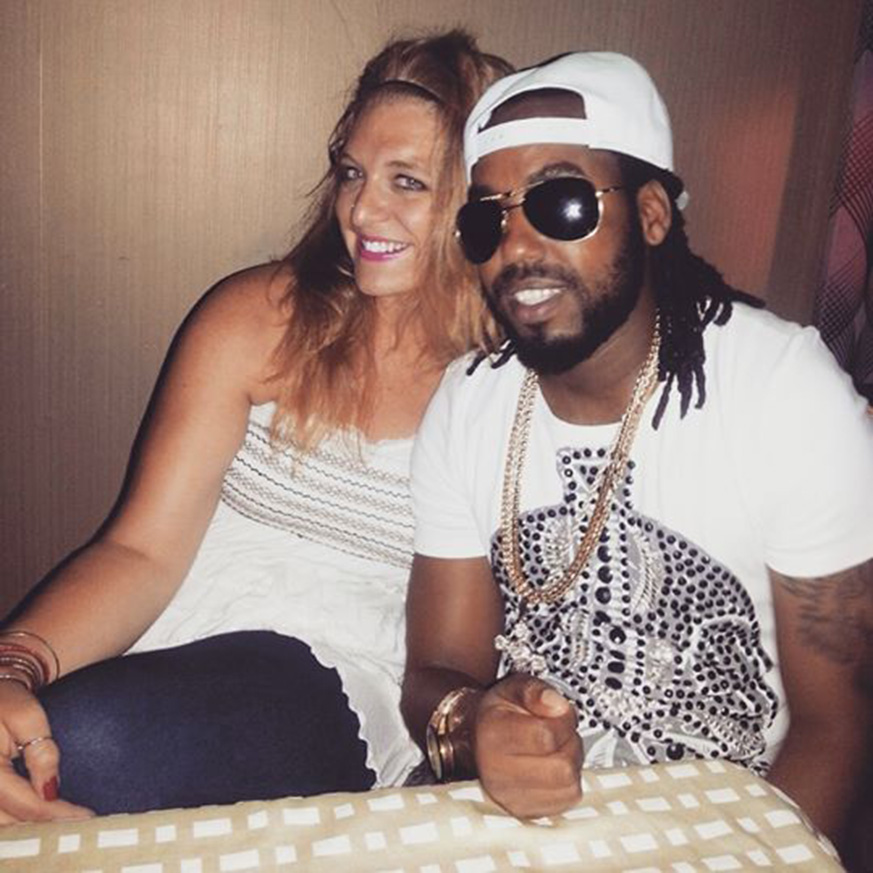 Hubble Jizzo and his long-time fiancu00e9e Amy Blauman.