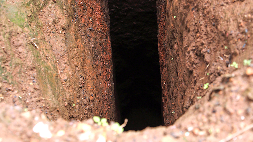 One of the discovered mass graves. File.