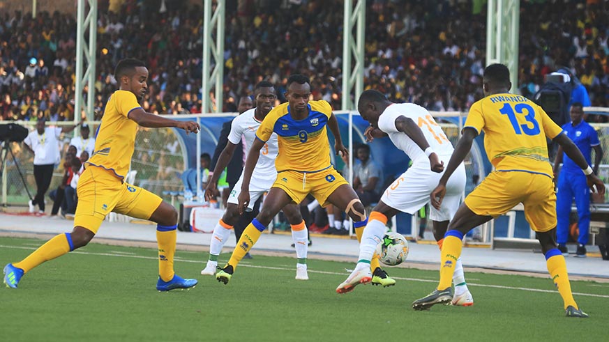 Amavubi will be seeking to collect six points against Guinea after losing their first two games in Group H, against Central African Republic and Ivory Coast. File photo