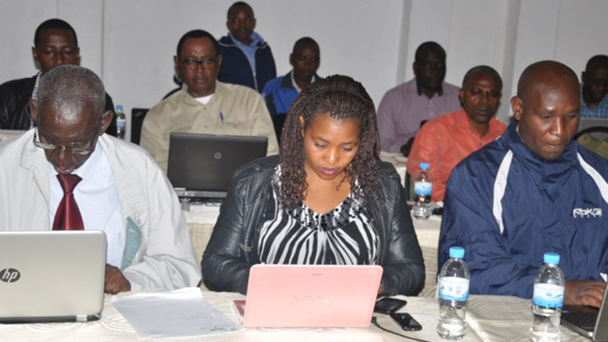 Lecturers during a past online teaching and learning training at University of Rwanda-College of Educationu2019s School of Open and Distance Learning. Courtesy.