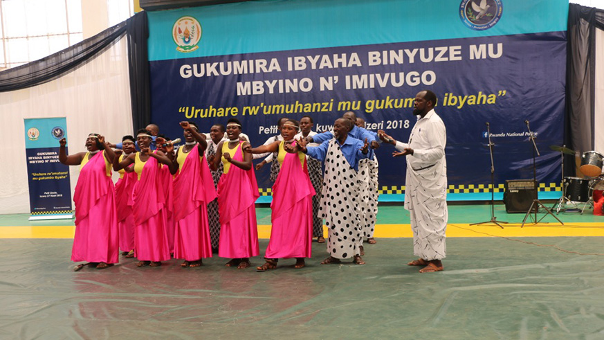 Uruyenzi troupe won in the songs category.