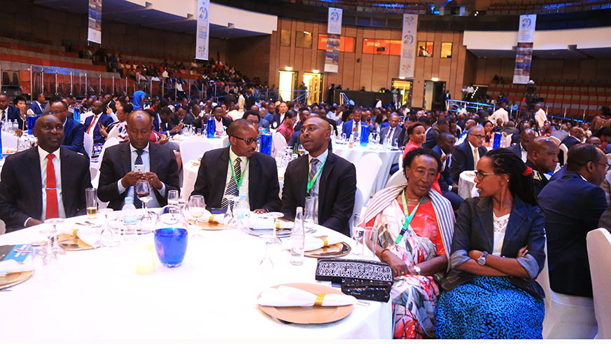 A cross-section of guests who turned up for the awarding ceremony of the best taxpayers in Kigali yesterday. Photos by Sam Ngendahimana.
