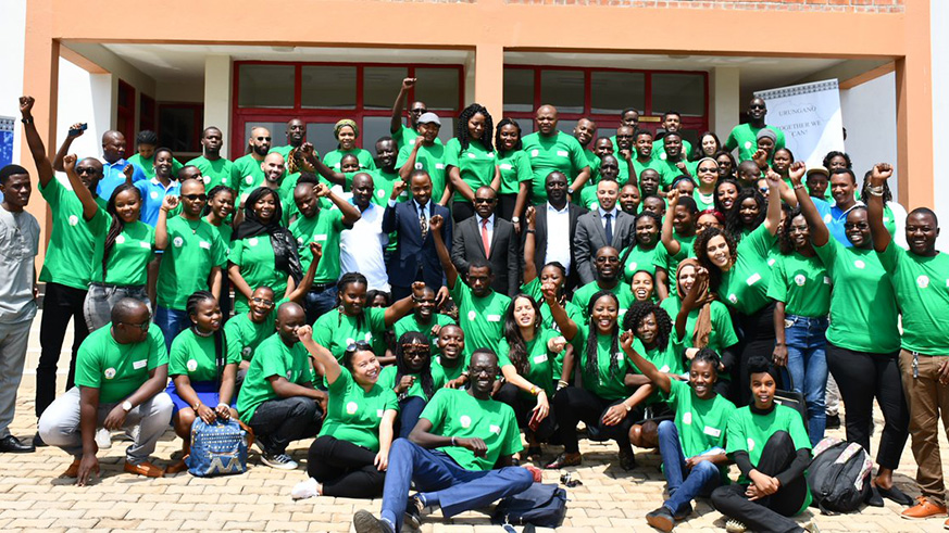 100 youths from 44 African countries are in Rwanda. (Courtesy)
