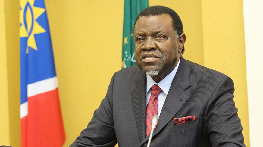 Namibian President Hage Geingob. / Internet photo