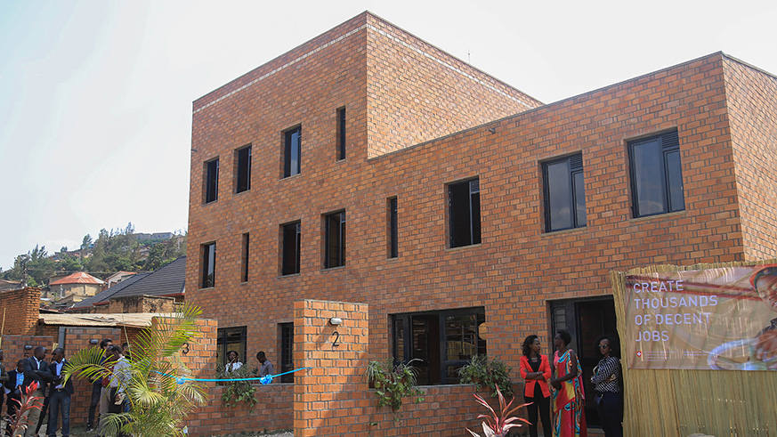 A model affordable housing unit in Kimisagara, a Kigali suburb. File.