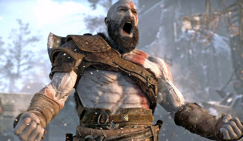 A screenshot of Kratos spartan rage in God of war 4. Net photo.