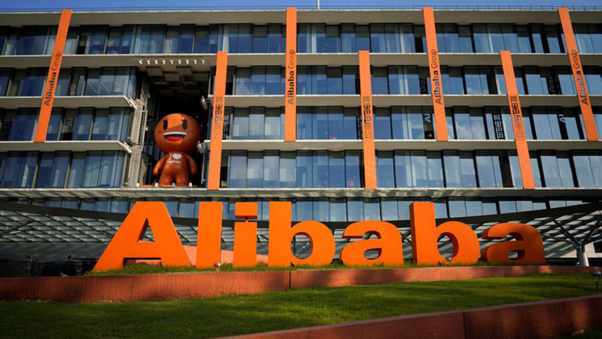 The logo of Alibaba Group is seen at the company's headquarters in Hangzhou, Zhejiang province, China. (Net photo)