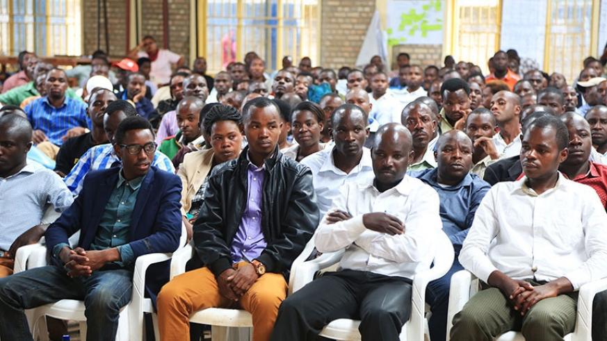 Rwandan teachers at a past event. File.