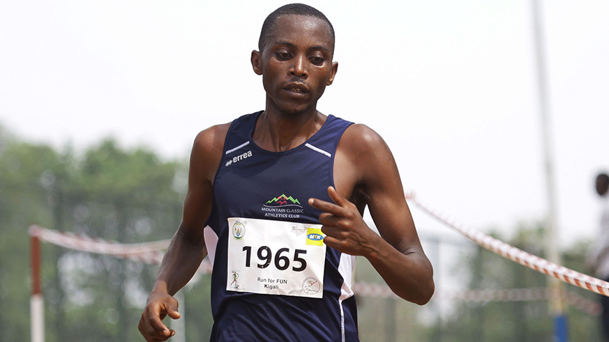 Long distance runner Felicien Muhitira, 23, finished fourth at last yearu2019s 20km de Paris on his maiden attempt. File photo.