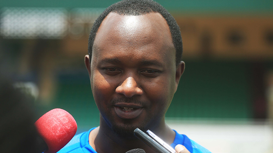 Mashami speaks to journalists before heading to Guinea on Monday.  Sam Ngendahimana.