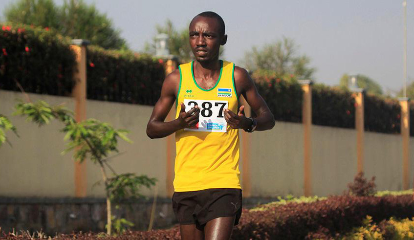 Alexis Nizeyimana, 27, won the 2017 Rotary Dar Marathon to qualify for this yearu2019s Commonwealth Games. File photo.
