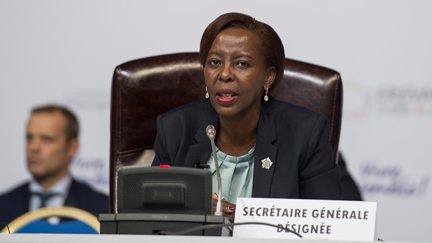 Mushikiwabo has promised to dedicate her time and leverage her experience as a diplomat to make OIF a better organisation. (Village Urugwiro) 