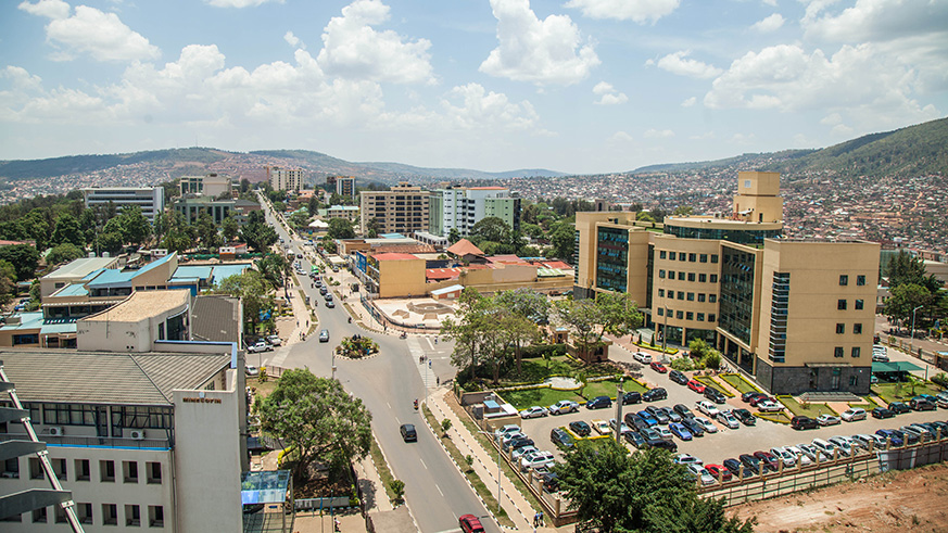 A view of Kigaliu2019s evolving skyline. Nadege Imbabazi