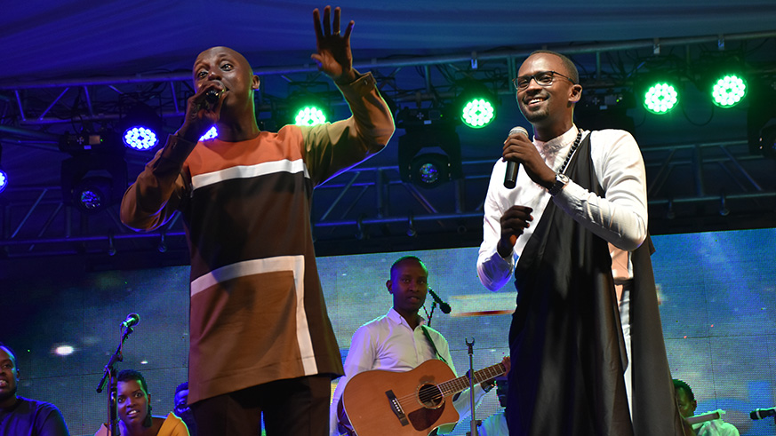 Some songs were performed with traditional dances