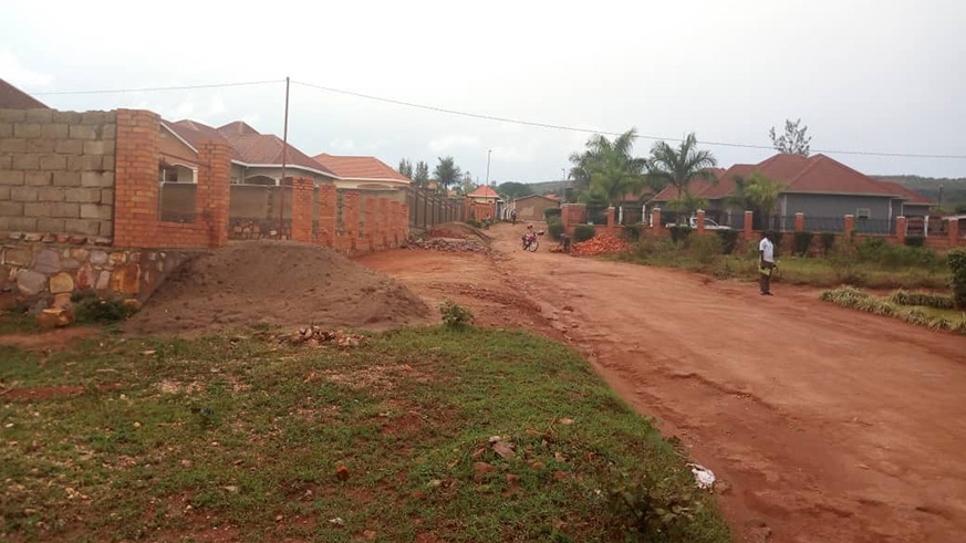 Some of the houses that are being developped in Rugarama in Nyamata town. Bugesera District wants to revise the masterplan of the town. Kelly Rwamapera.