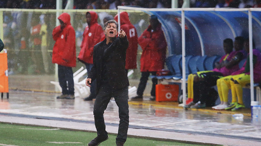 Rayon Sports coach Roberto Oliveira Goncalves. Sam Ngendahimana.